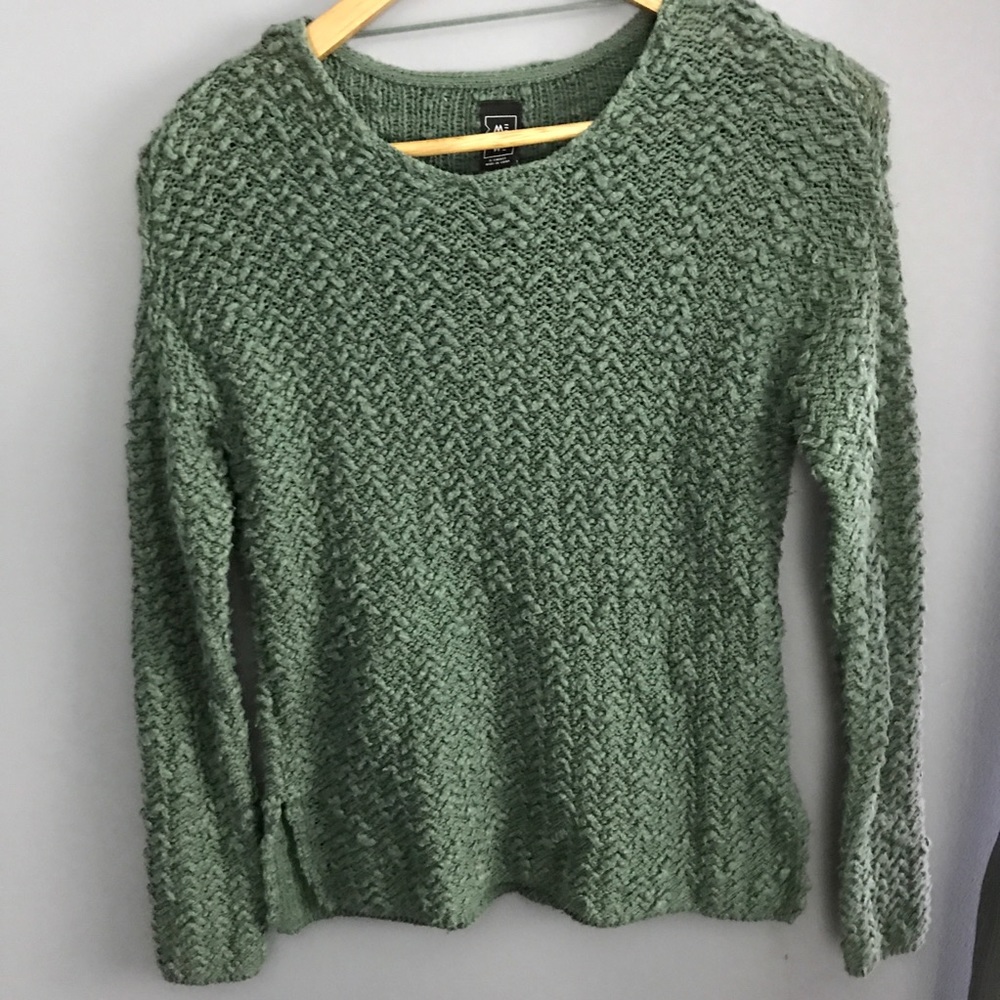 ⭐️Pacsun Me to We Green Crewneck Sweater